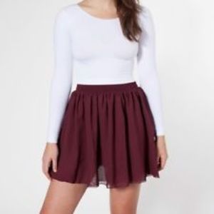American Apparel Chiffon Double Layered Skirt